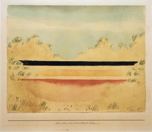 De zee achter de duinen door Paul Klee